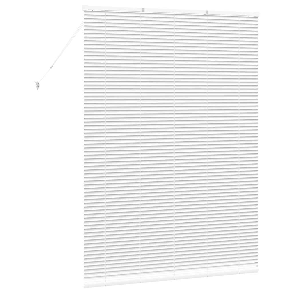 vidaXL Jaluzea pentru Fereastră cu perdele Manual Alb Aluminiu vidaXL Jaluzea pentru Fereastră cu perdele Manual Alb Aluminiu