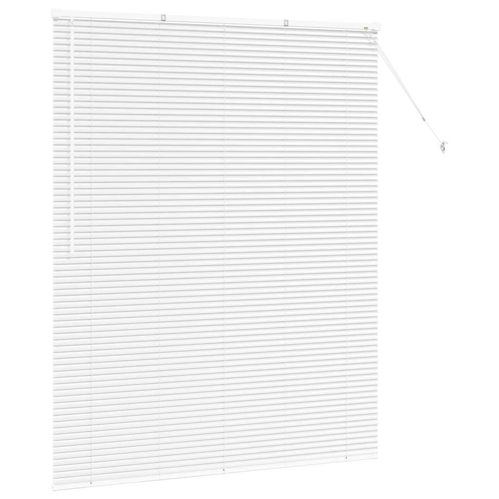 vidaXL Jaluzea pentru Fereastră cu perdele Manual Alb Aluminiu vidaXL Jaluzea pentru Fereastră cu perdele Manual Alb Aluminiu