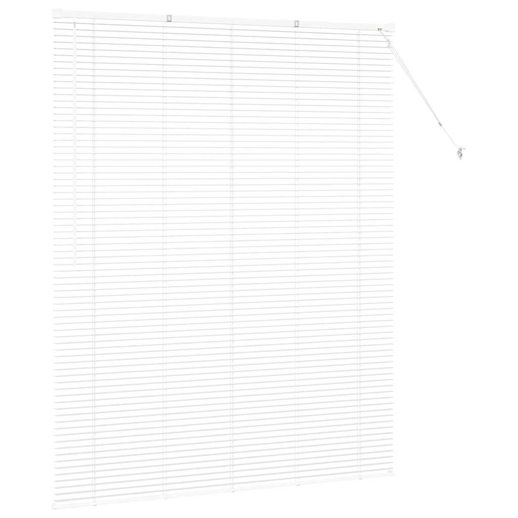 vidaXL Jaluzea pentru Fereastră cu perdele Manual Alb Aluminiu vidaXL Jaluzea pentru Fereastră cu perdele Manual Alb Aluminiu