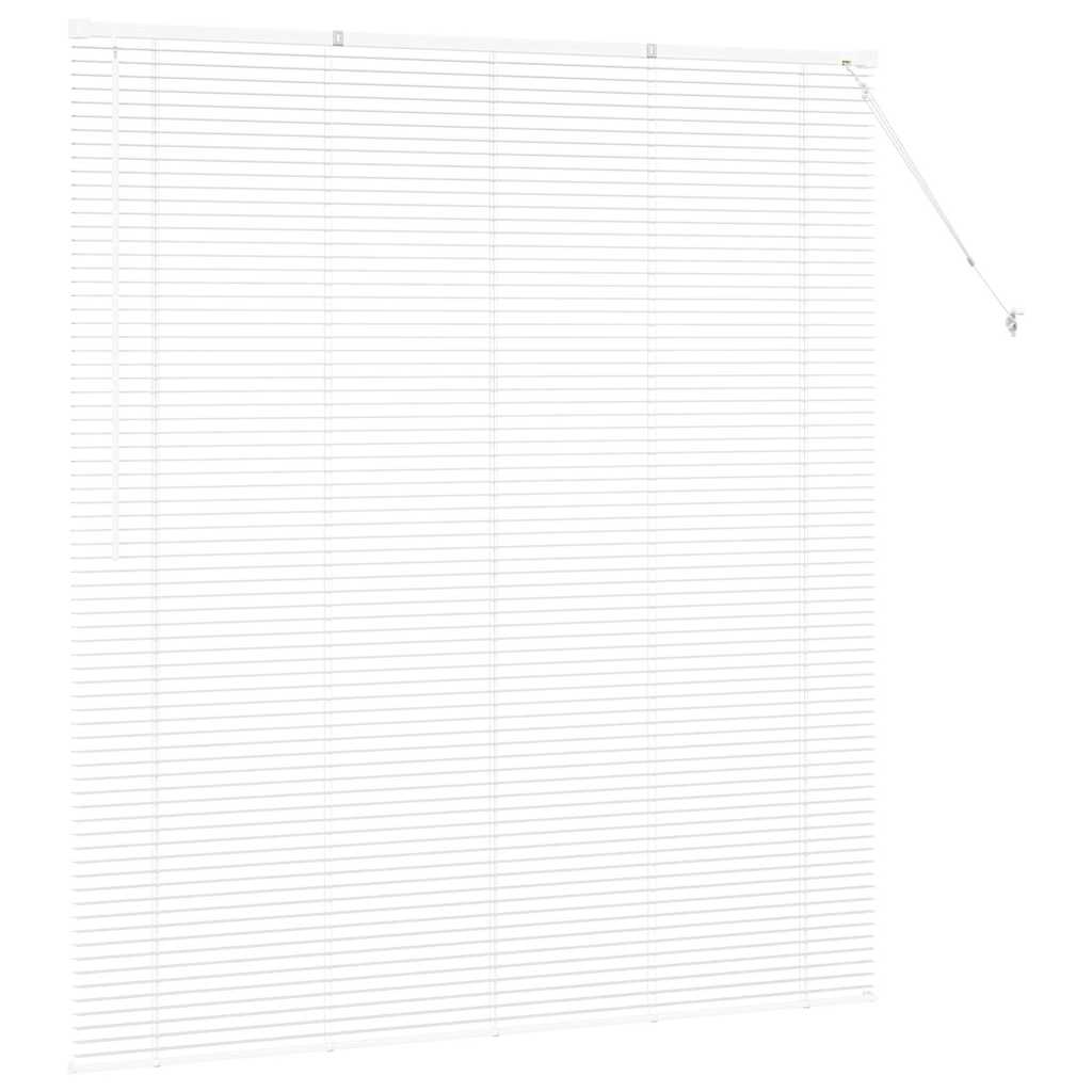 vidaXL Jaluzea pentru Fereastră cu perdele Manual Alb Aluminiu vidaXL Jaluzea pentru Fereastră cu perdele Manual Alb Aluminiu