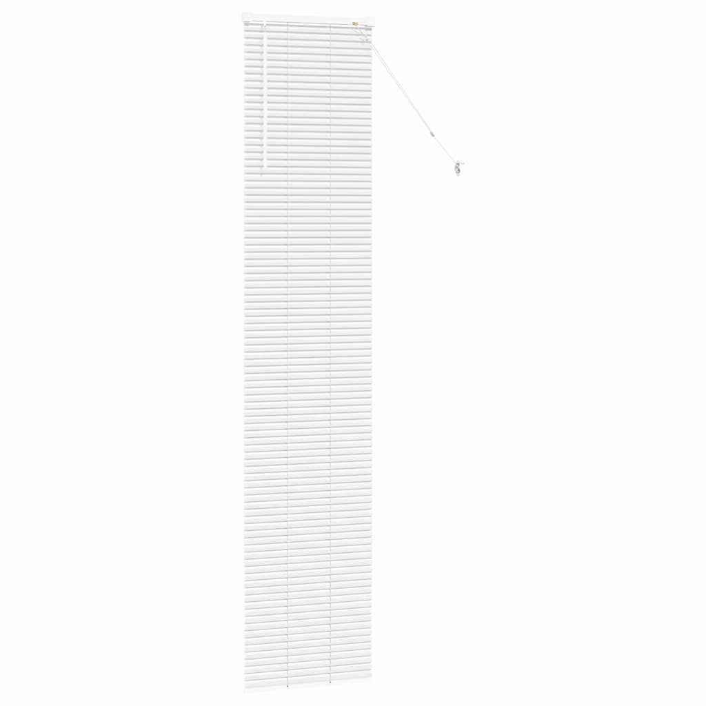 vidaXL Jaluzea pentru Fereastră cu perdele Manual Alb Aluminiu vidaXL Jaluzea pentru Fereastră cu perdele Manual Alb Aluminiu