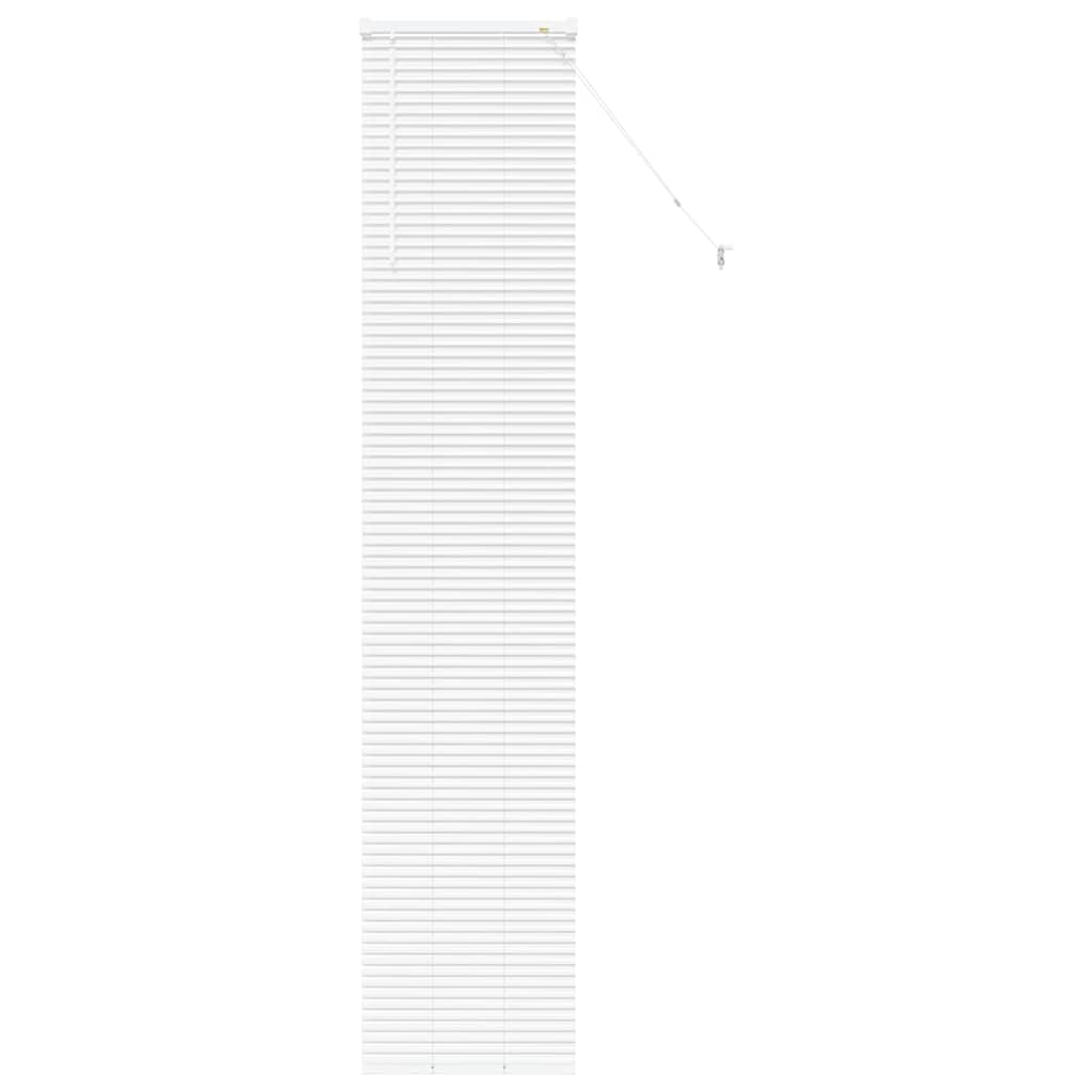vidaXL Jaluzea pentru Fereastră cu perdele Manual Alb Aluminiu vidaXL Jaluzea pentru Fereastră cu perdele Manual Alb Aluminiu