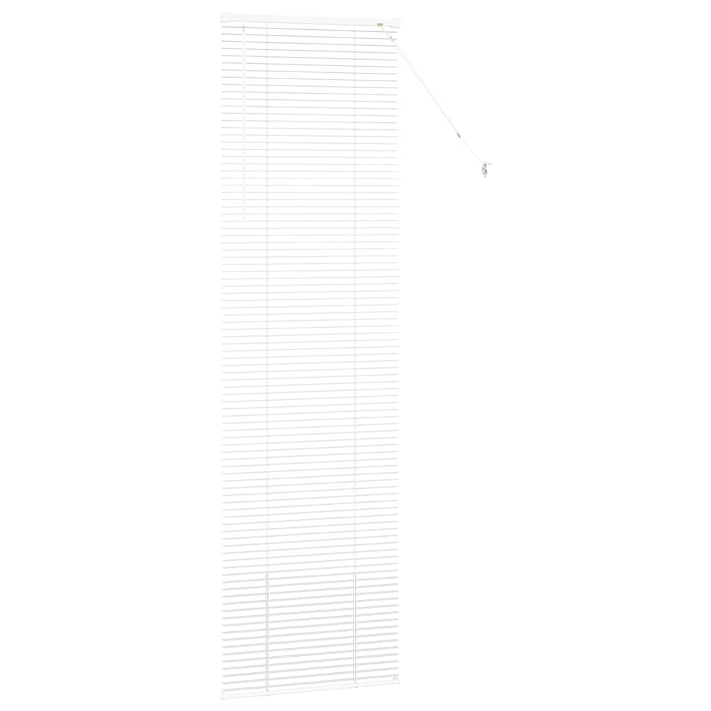 vidaXL Jaluzea pentru Fereastră cu perdele Manual Alb Aluminiu vidaXL Jaluzea pentru Fereastră cu perdele Manual Alb Aluminiu