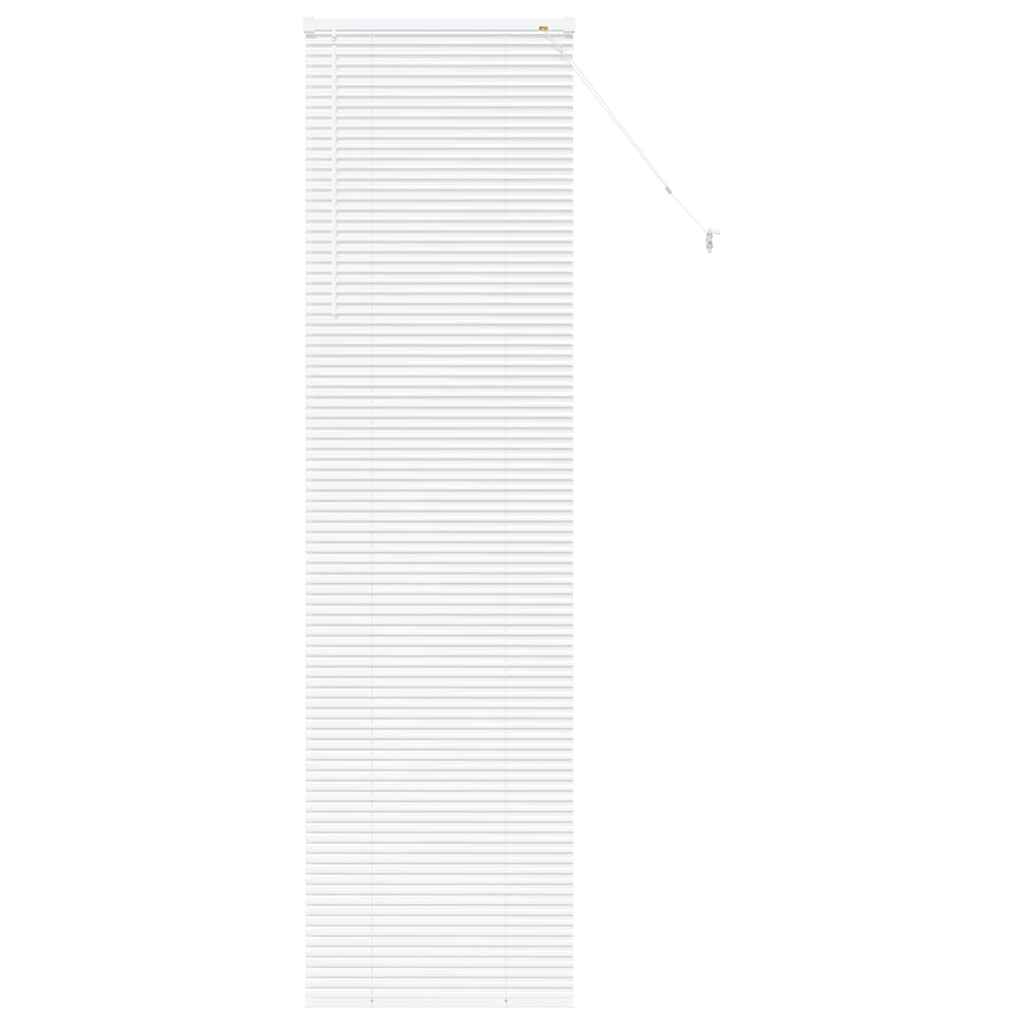 vidaXL Jaluzea pentru Fereastră cu perdele Manual Alb Aluminiu vidaXL Jaluzea pentru Fereastră cu perdele Manual Alb Aluminiu