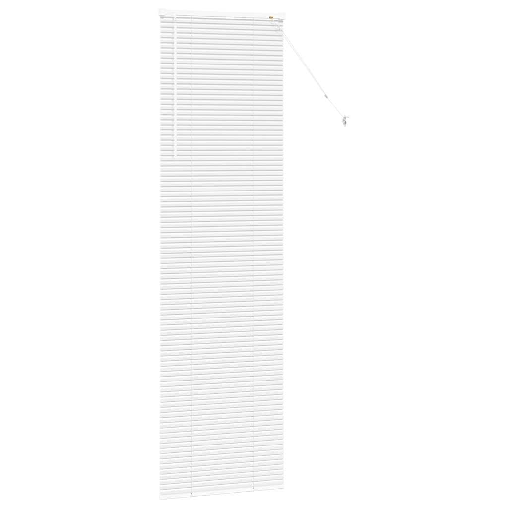 vidaXL Jaluzea pentru Fereastră cu perdele Manual Alb Aluminiu vidaXL Jaluzea pentru Fereastră cu perdele Manual Alb Aluminiu