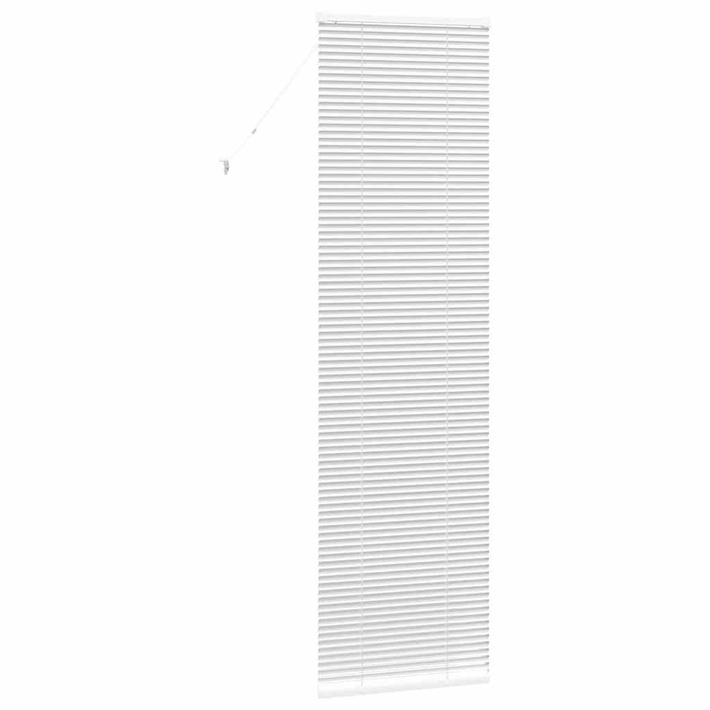 vidaXL Jaluzea pentru Fereastră cu perdele Manual Alb Aluminiu vidaXL Jaluzea pentru Fereastră cu perdele Manual Alb Aluminiu