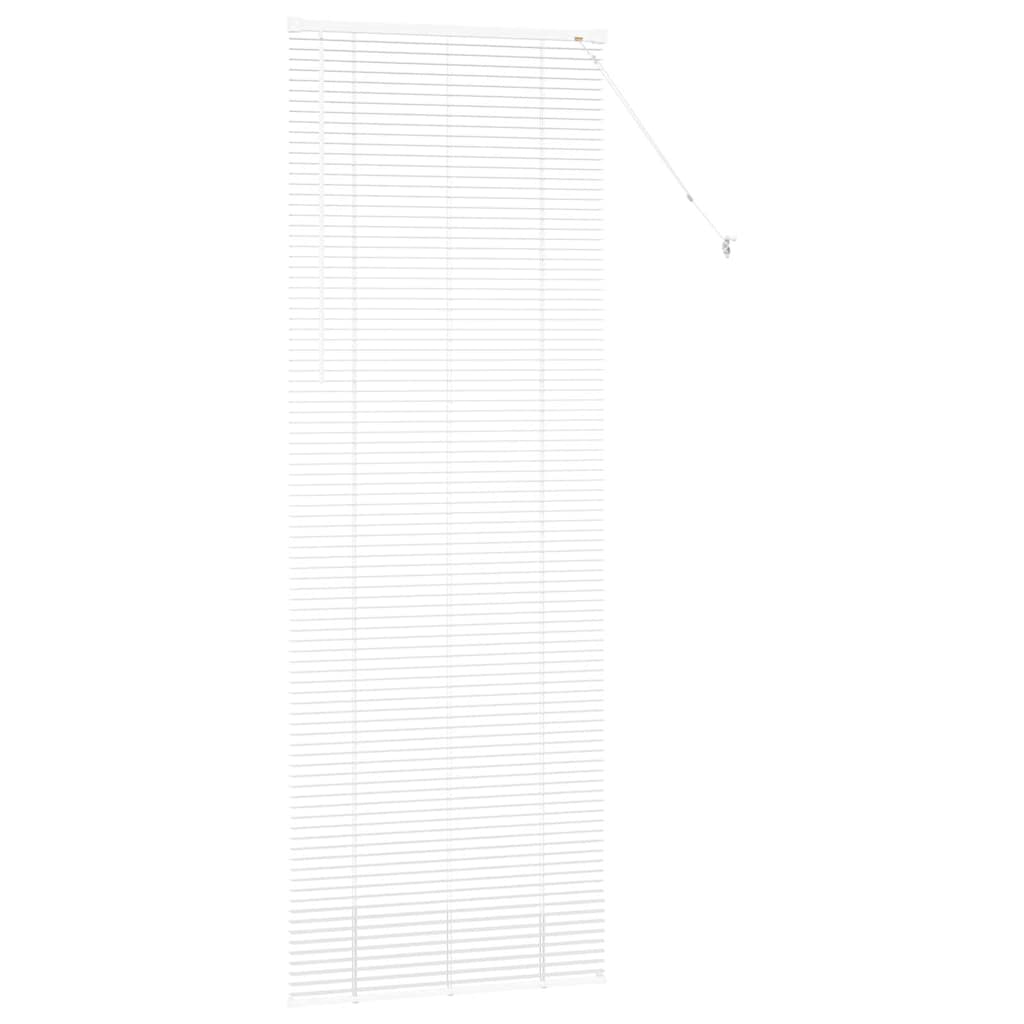 vidaXL Jaluzea pentru Fereastră cu perdele Manual Alb Aluminiu vidaXL Jaluzea pentru Fereastră cu perdele Manual Alb Aluminiu