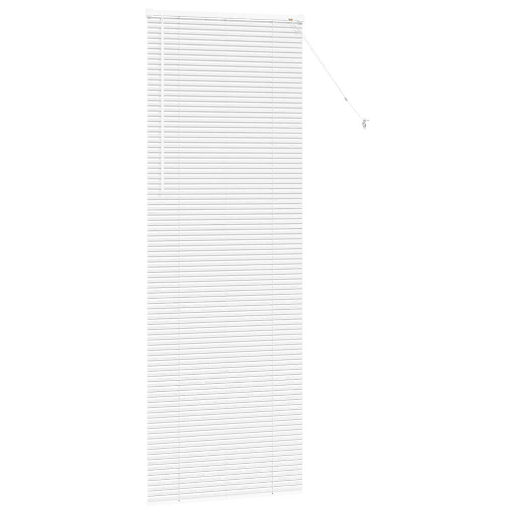 vidaXL Jaluzea pentru Fereastră cu perdele Manual Alb Aluminiu vidaXL Jaluzea pentru Fereastră cu perdele Manual Alb Aluminiu