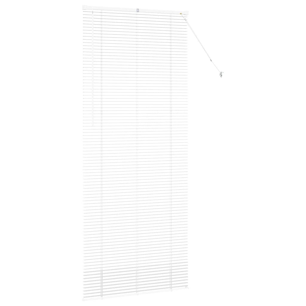 vidaXL Jaluzea pentru Fereastră cu perdele Manual Alb Aluminiu vidaXL Jaluzea pentru Fereastră cu perdele Manual Alb Aluminiu