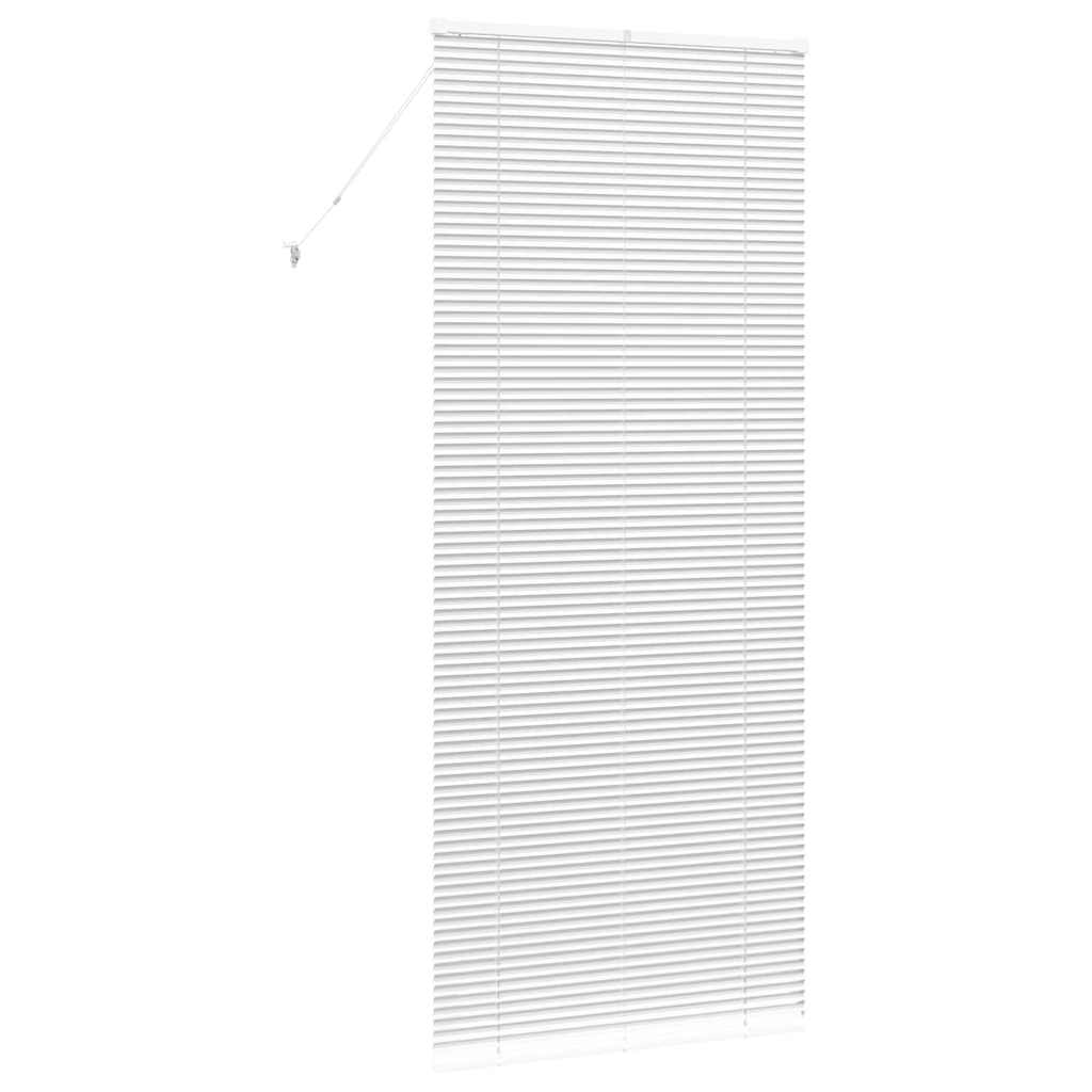 vidaXL Jaluzea pentru Fereastră cu perdele Manual Alb Aluminiu vidaXL Jaluzea pentru Fereastră cu perdele Manual Alb Aluminiu