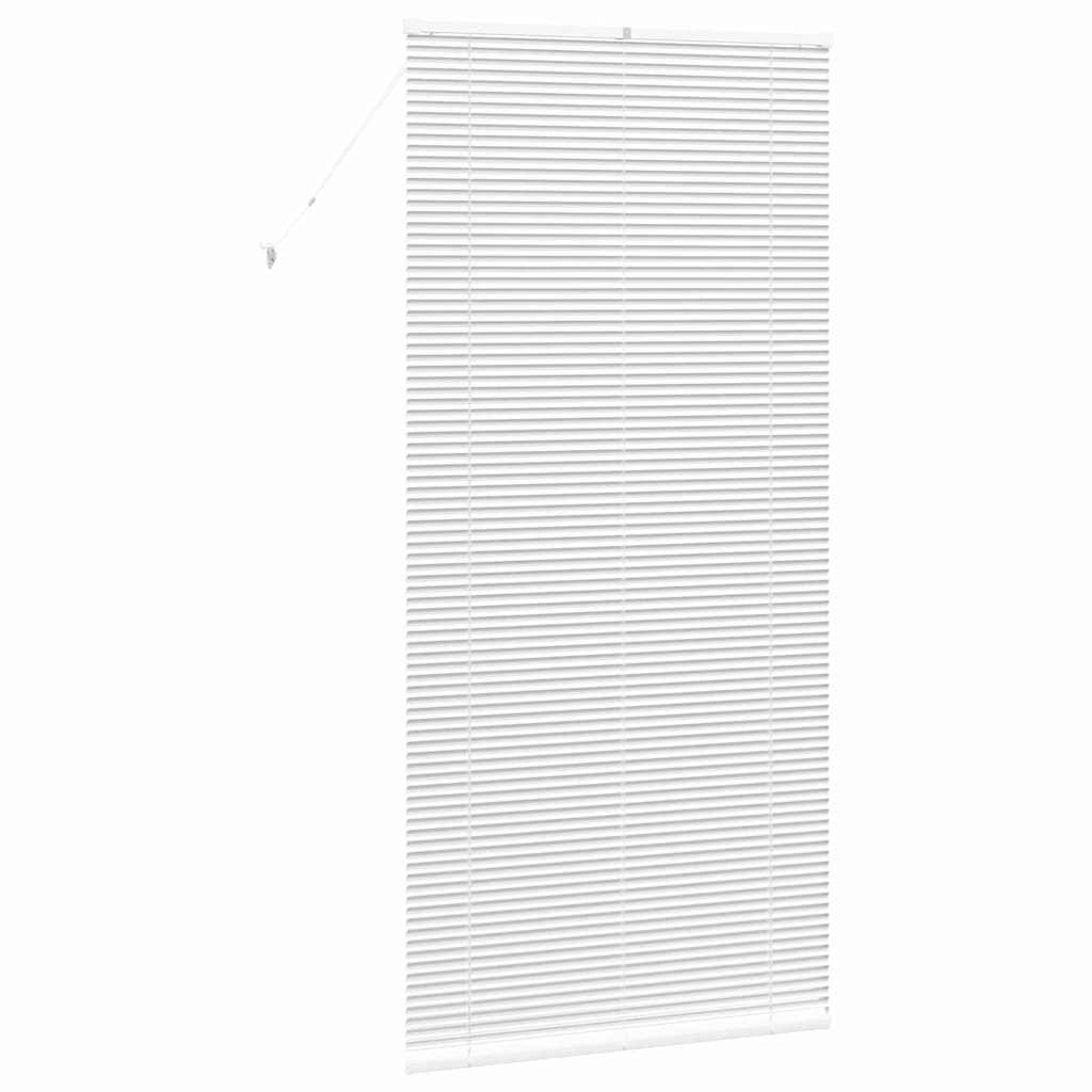 vidaXL Jaluzea pentru Fereastră cu perdele Manual Alb Aluminiu vidaXL Jaluzea pentru Fereastră cu perdele Manual Alb Aluminiu