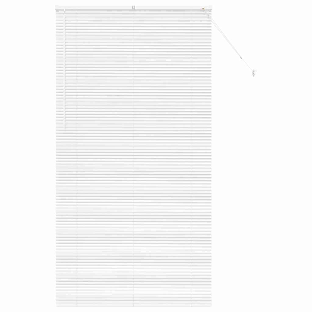 vidaXL Jaluzea pentru Fereastră cu perdele Manual Alb Aluminiu vidaXL Jaluzea pentru Fereastră cu perdele Manual Alb Aluminiu