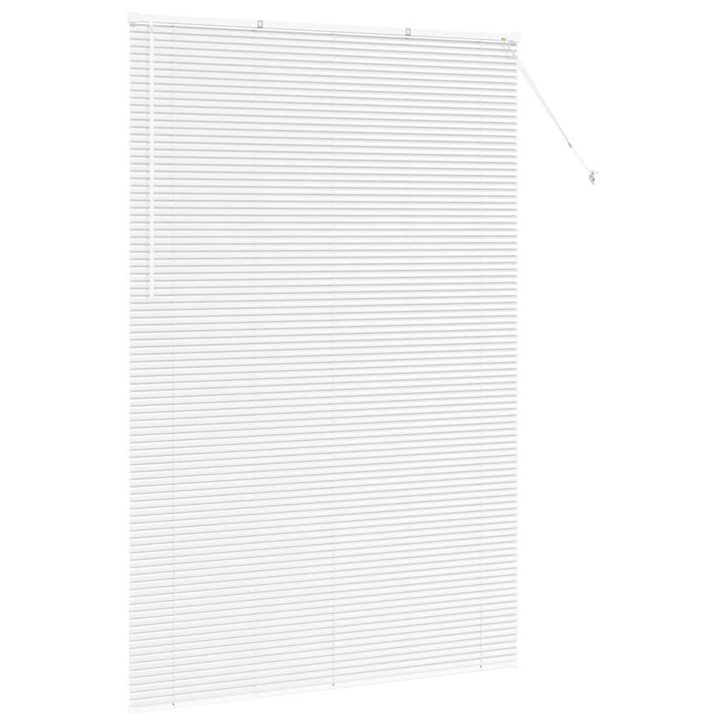 vidaXL Jaluzea pentru Fereastră cu perdele Manual Alb Aluminiu vidaXL Jaluzea pentru Fereastră cu perdele Manual Alb Aluminiu