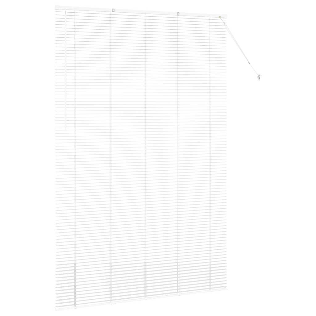 vidaXL Jaluzea pentru Fereastră cu perdele Manual Alb Aluminiu vidaXL Jaluzea pentru Fereastră cu perdele Manual Alb Aluminiu