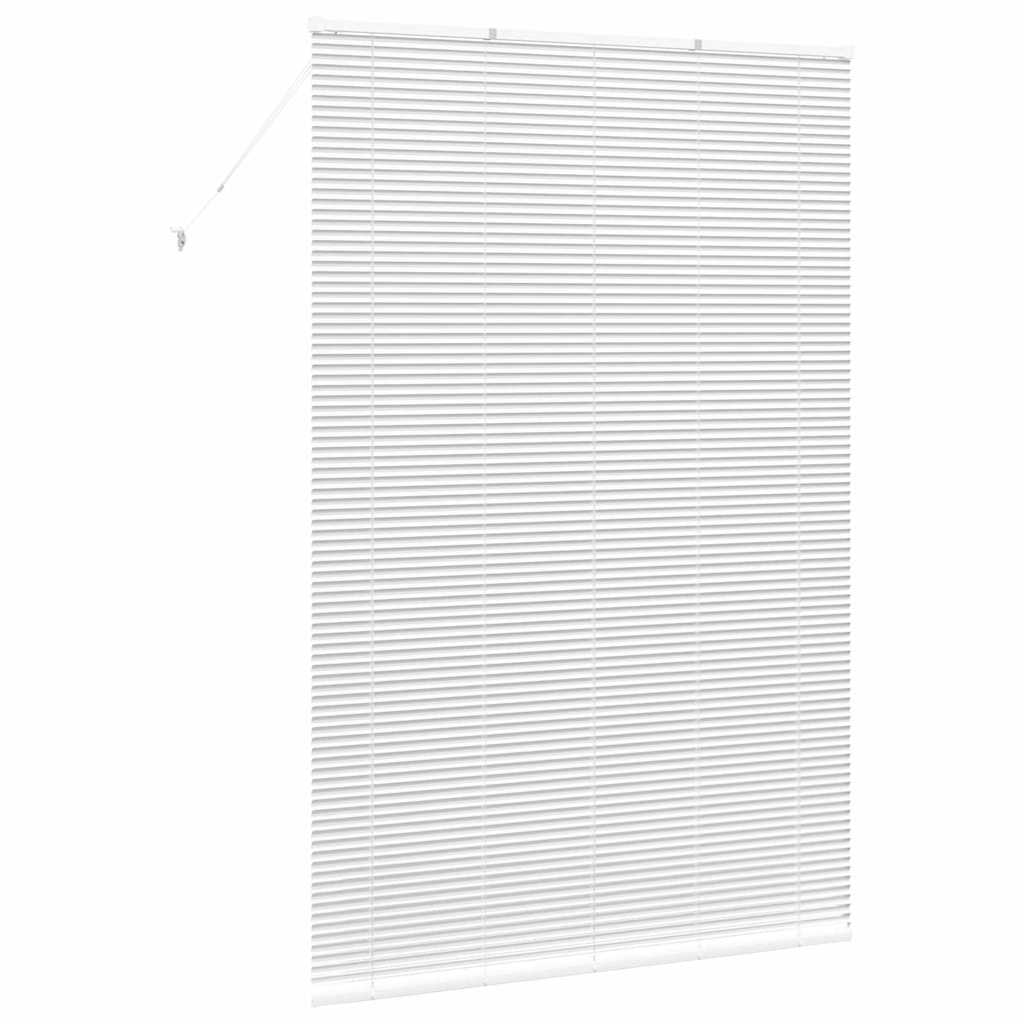 vidaXL Jaluzea pentru Fereastră cu perdele Manual Alb Aluminiu vidaXL Jaluzea pentru Fereastră cu perdele Manual Alb Aluminiu
