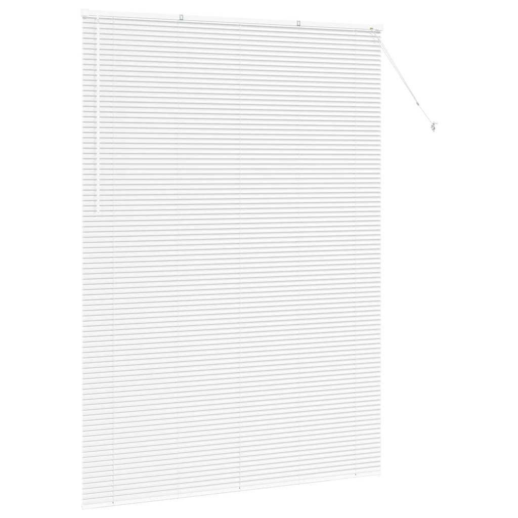vidaXL Jaluzea pentru Fereastră cu perdele Manual Alb Aluminiu vidaXL Jaluzea pentru Fereastră cu perdele Manual Alb Aluminiu