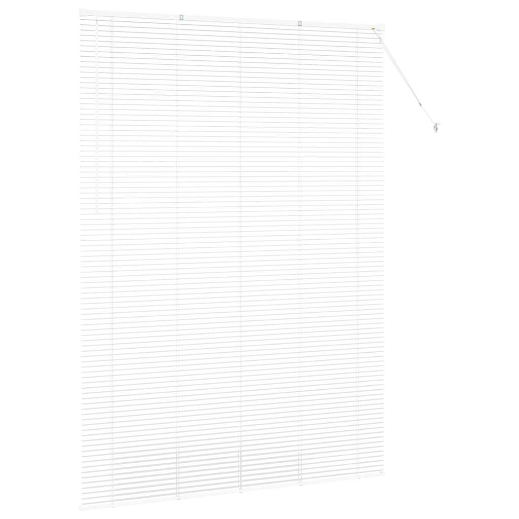 vidaXL Jaluzea pentru Fereastră cu perdele Manual Alb Aluminiu vidaXL Jaluzea pentru Fereastră cu perdele Manual Alb Aluminiu