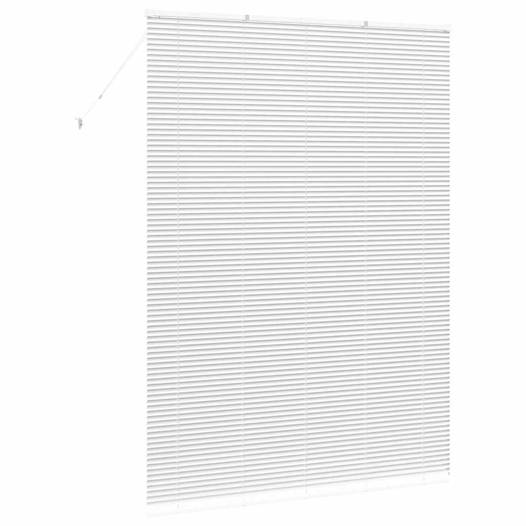 vidaXL Jaluzea pentru Fereastră cu perdele Manual Alb Aluminiu vidaXL Jaluzea pentru Fereastră cu perdele Manual Alb Aluminiu