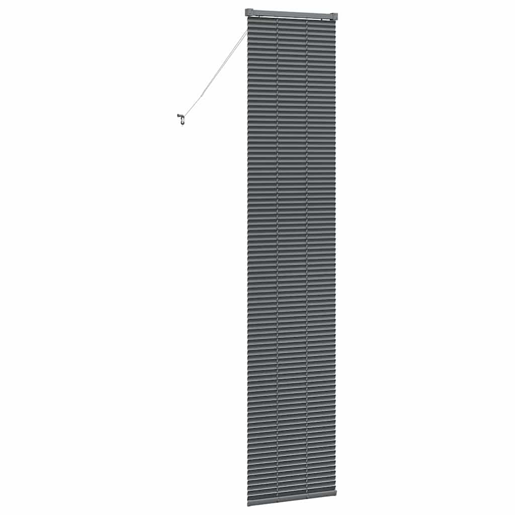 vidaXL Jaluzea pentru Fereastră cu perdele Manual Gri închis Aluminiu vidaXL Jaluzea pentru Fereastră cu perdele Manual Gri închis Aluminiu