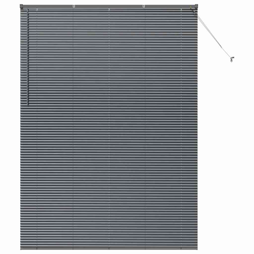 vidaXL Jaluzea pentru Fereastră cu perdele Manual Gri închis Aluminiu vidaXL Jaluzea pentru Fereastră cu perdele Manual Gri închis Aluminiu