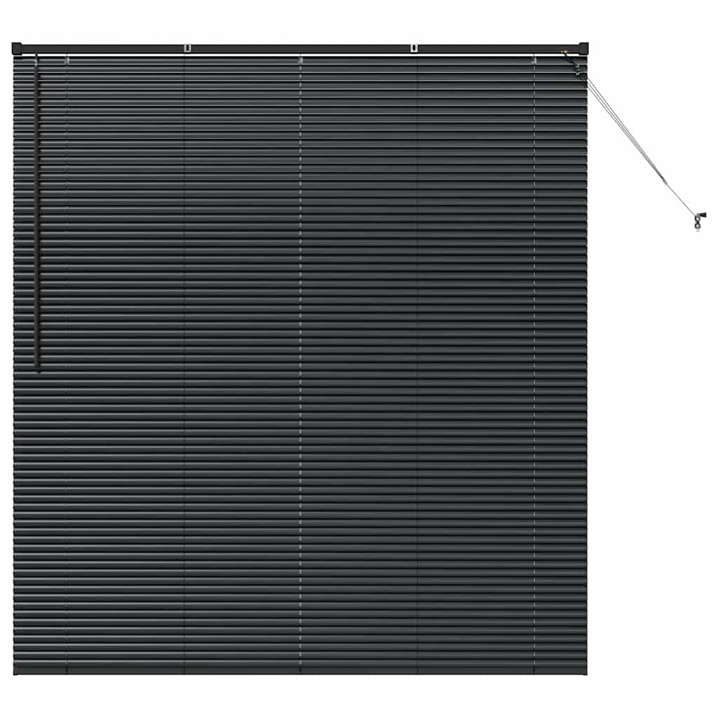 vidaXL Jaluzea pentru Fereastră cu perdele Manual Negru Aluminiu vidaXL Jaluzea pentru Fereastră cu perdele Manual Negru Aluminiu
