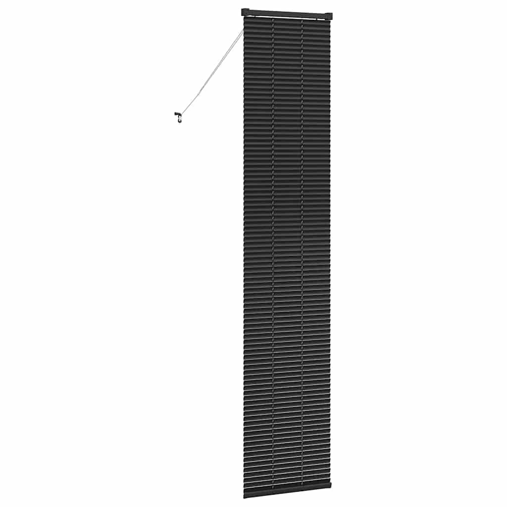 vidaXL Jaluzea pentru Fereastră cu perdele Manual Negru Aluminiu vidaXL Jaluzea pentru Fereastră cu perdele Manual Negru Aluminiu