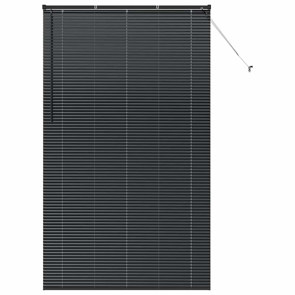 vidaXL Jaluzea pentru Fereastră cu perdele Manual Negru Aluminiu vidaXL Jaluzea pentru Fereastră cu perdele Manual Negru Aluminiu