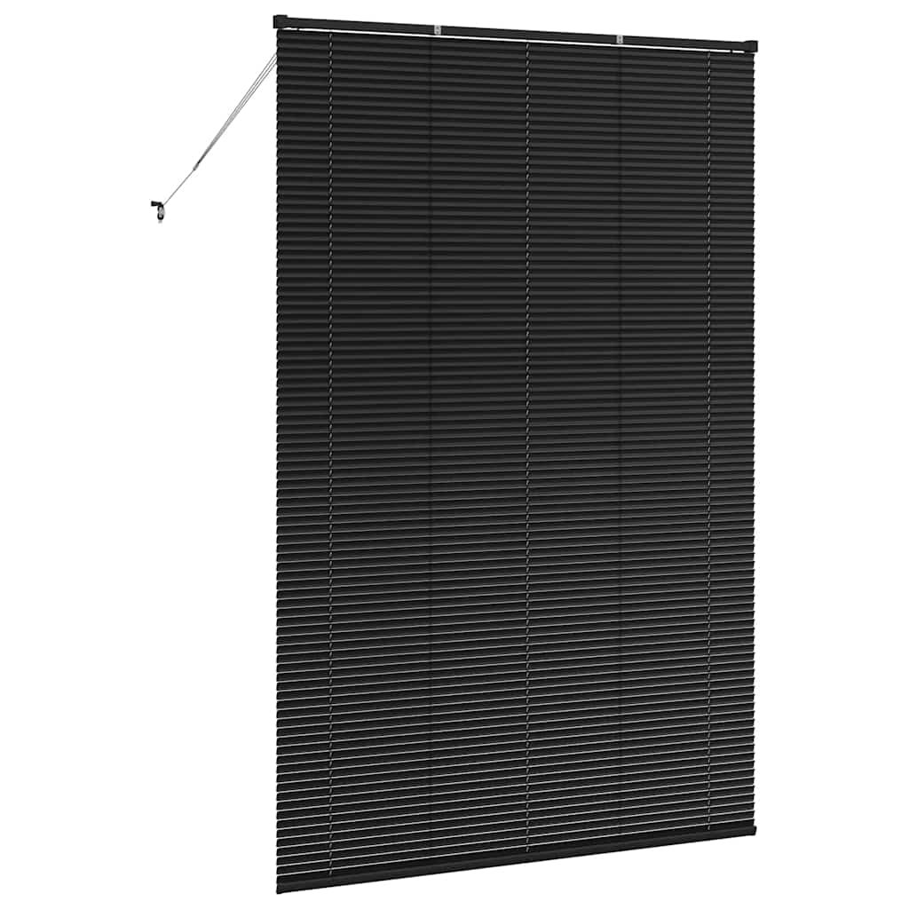 vidaXL Jaluzea pentru Fereastră cu perdele Manual Negru Aluminiu vidaXL Jaluzea pentru Fereastră cu perdele Manual Negru Aluminiu