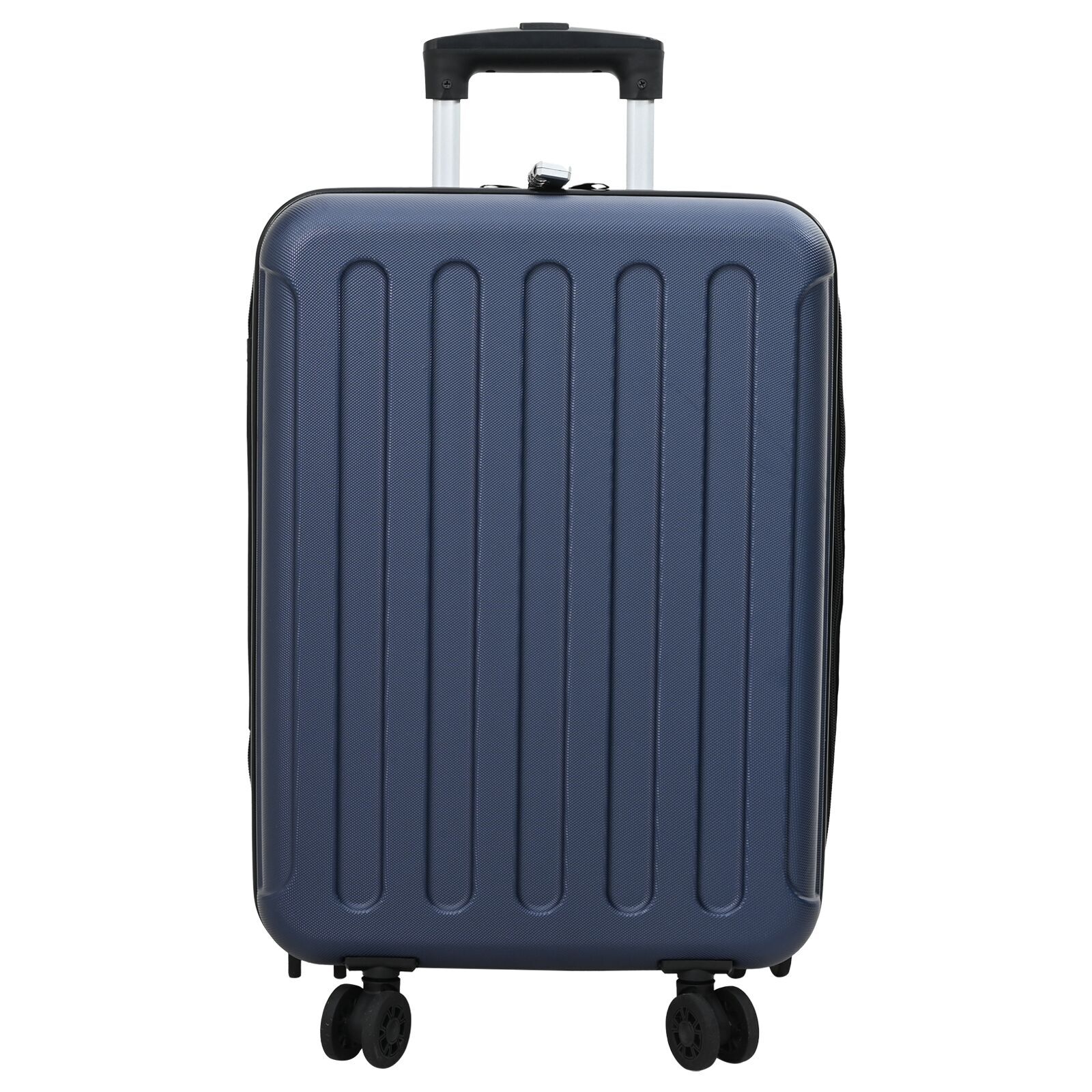 vidaXL Valiză cu blocare Albastru închis 34 x 23 x 55.5 cm Plastic ABS