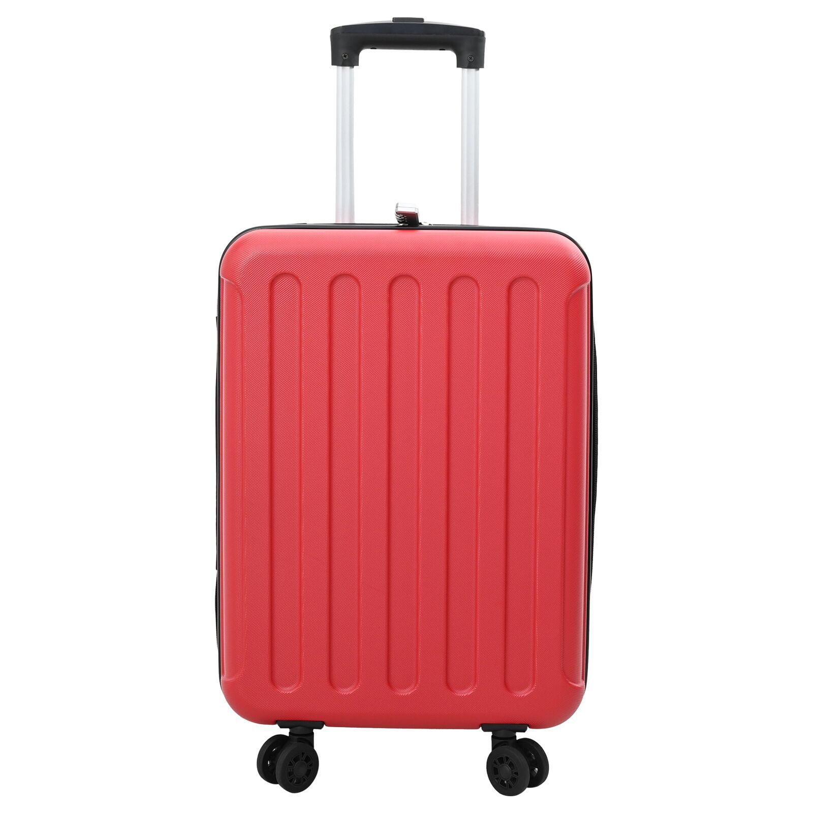 vidaXL Valiză cu blocare Roșu 43 x 27 x 66 cm Plastic ABS