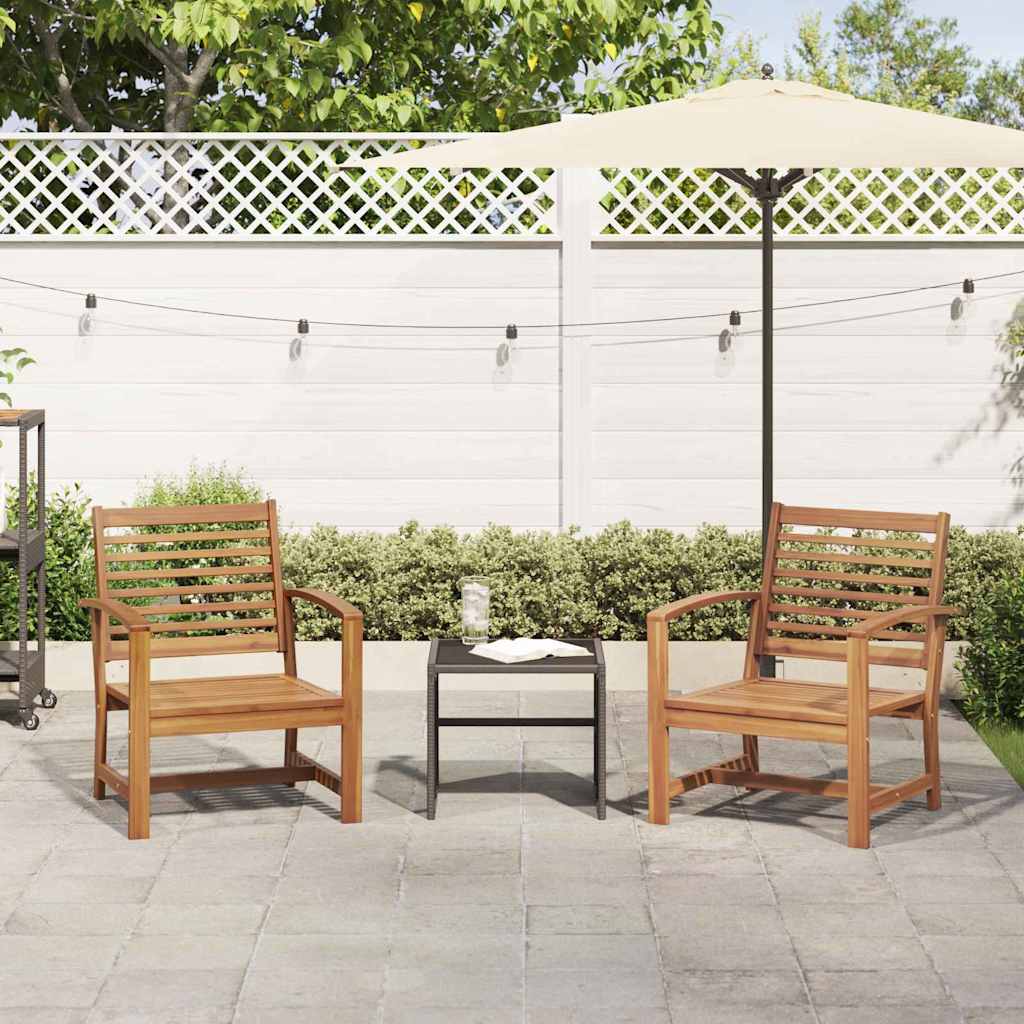 vidaXL Scaune de grădină 2 pcs natural 60 x 65 x 76.5 cm vidaXL Scaune de grădină 2 pcs natural 60 x 65 x 76.5 cm