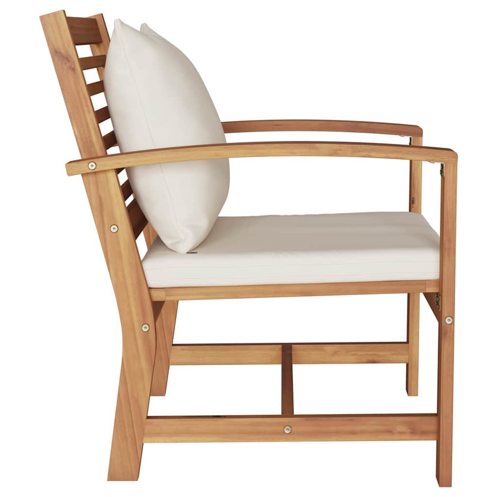 vidaXL Scaune de grădină 2 pcs natural 60 x 65 x 76.5 cm vidaXL Scaune de grădină 2 pcs natural 60 x 65 x 76.5 cm