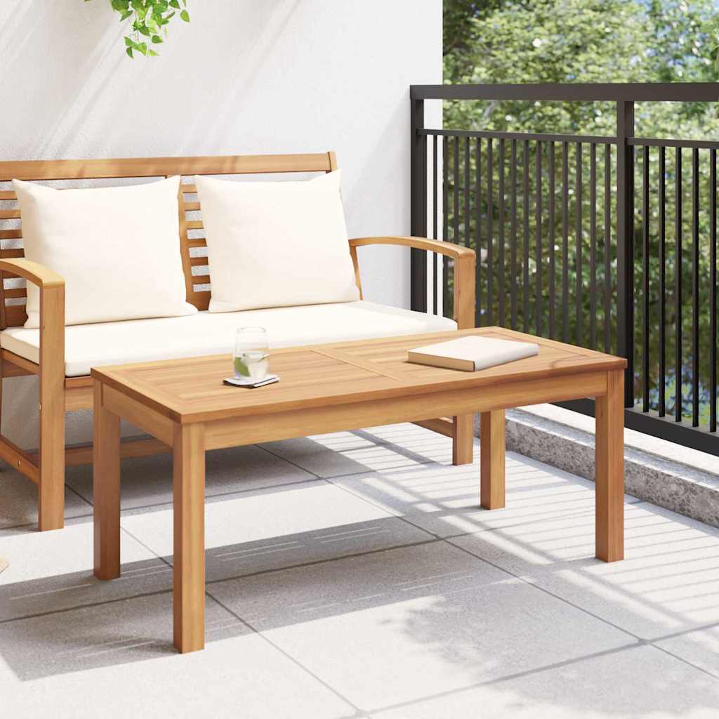 vidaXL Masă de Grădină natural 95 x 45 x 40 cm Lemn masiv de tec vidaXL Masă de Grădină natural 95 x 45 x 40 cm Lemn masiv de tec