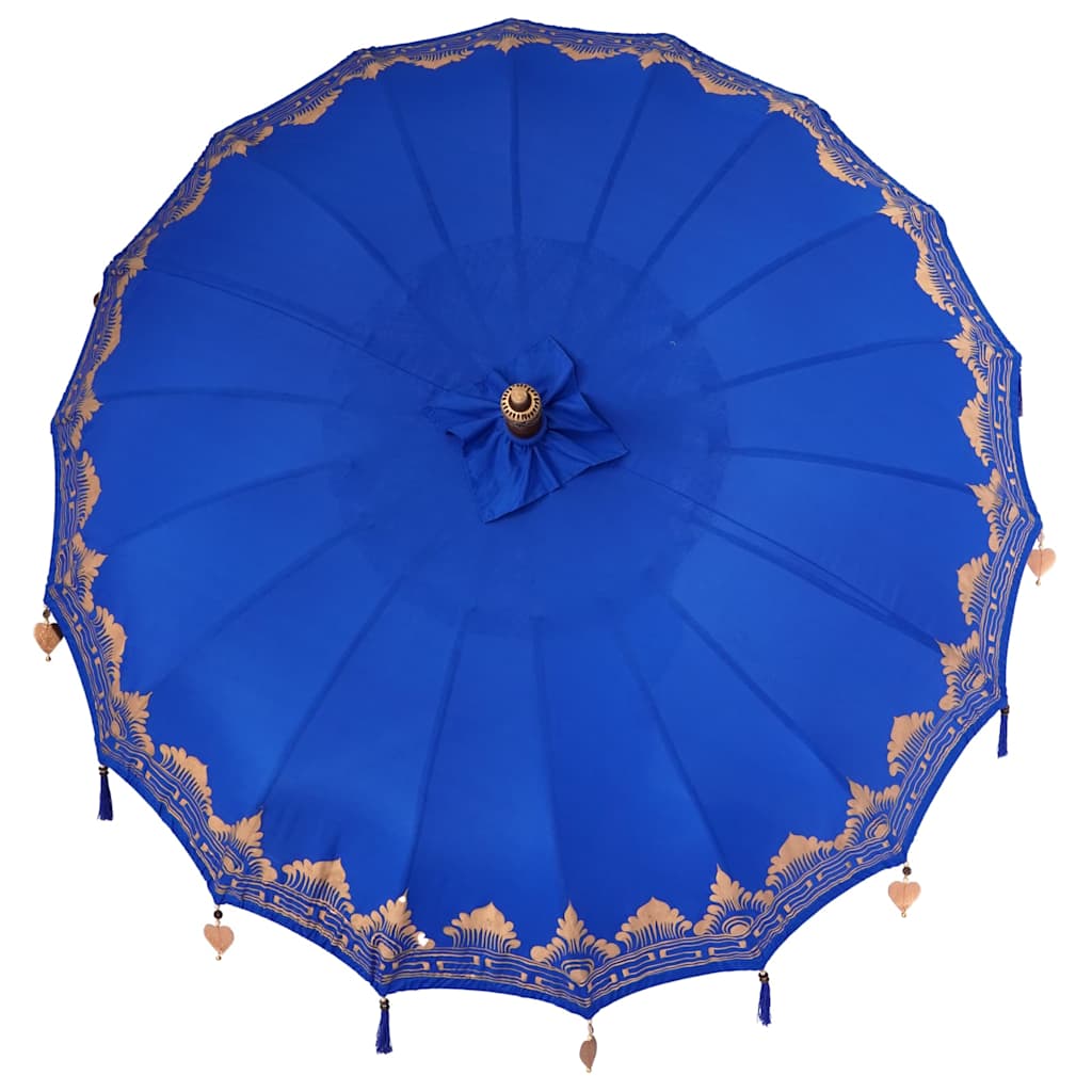 vidaXL Parasol Balinez albastru (210-220) x 260 cm vidaXL Parasol Balinez albastru (210-220) x 260 cm