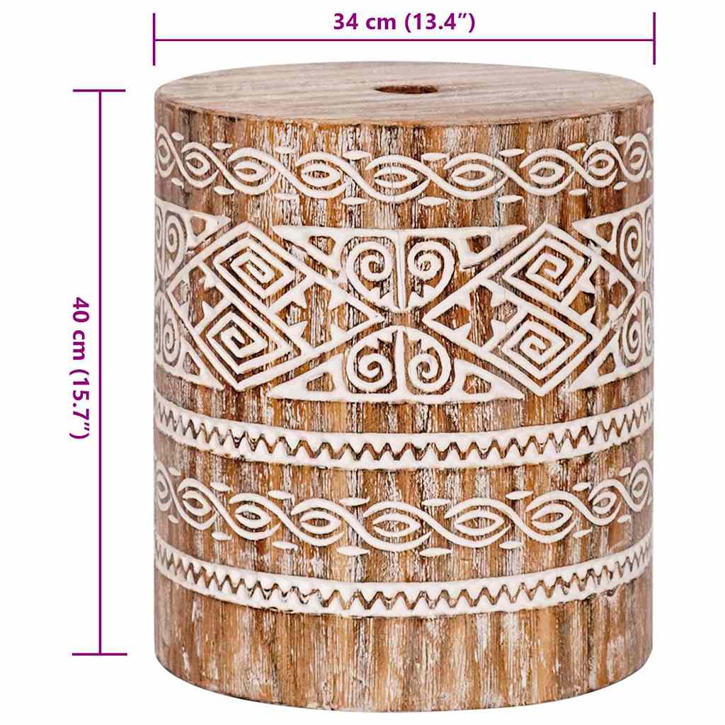 vidaXL Bază pentru umbrelă Altele alb spălat Ø34 x 40 cm Lemn masiv vidaXL Bază pentru umbrelă Altele alb spălat Ø34 x 40 cm Lemn masiv