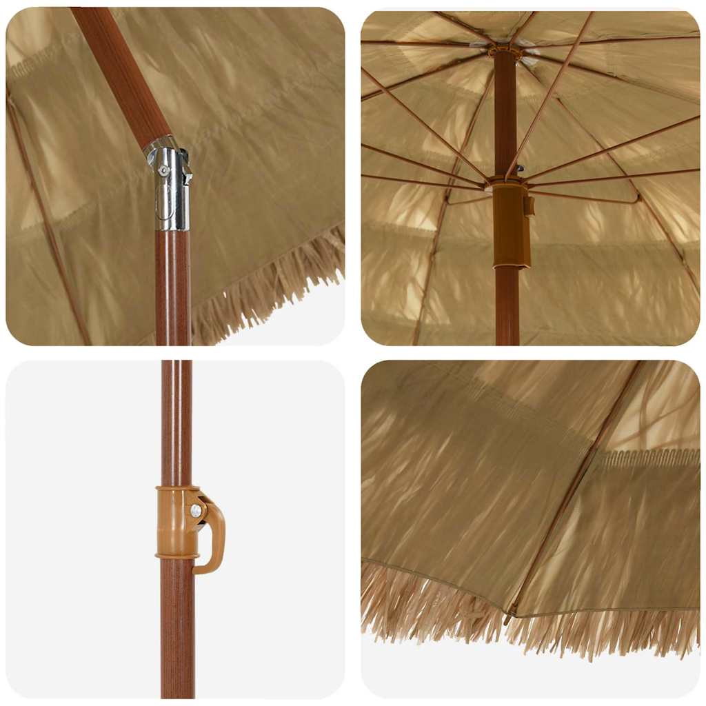 vidaXL Parasol de Grădină natural 160 x 160 x 196 cm