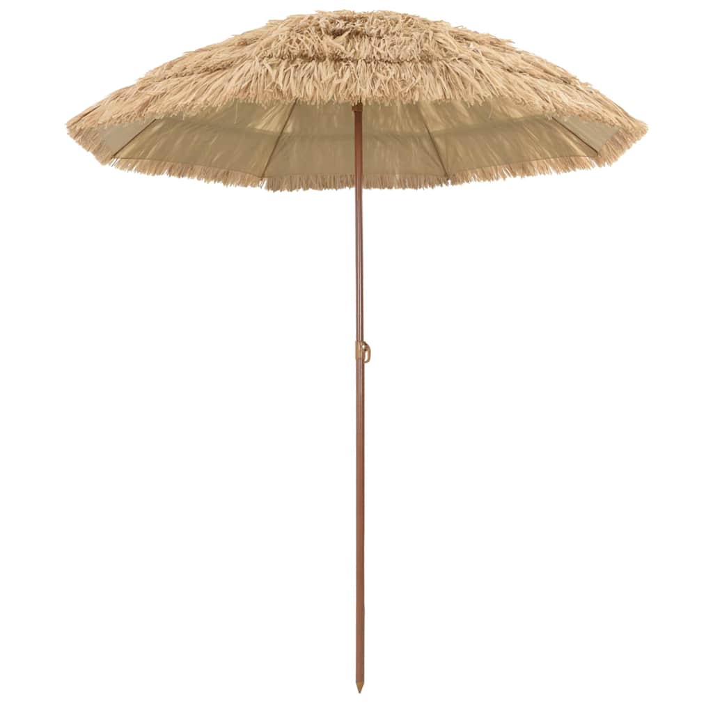 vidaXL Parasol de Plajă natural 255 x 255 x 255 cm Poliester și oțel