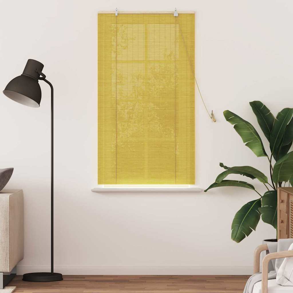 vidaXL Jaluzele și Rulouri pentru Fereastră Galben 90 x 160 cm Bambus vidaXL Jaluzele și Rulouri pentru Fereastră Galben 90 x 160 cm Bambus
