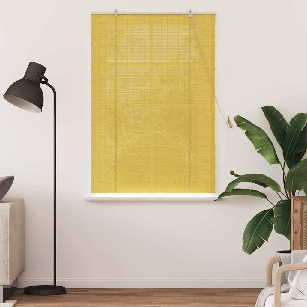 vidaXL Jaluzele și Rulouri pentru Fereastră Galben 110 x 160 cm Bambus vidaXL Jaluzele și Rulouri pentru Fereastră Galben 110 x 160 cm Bambus