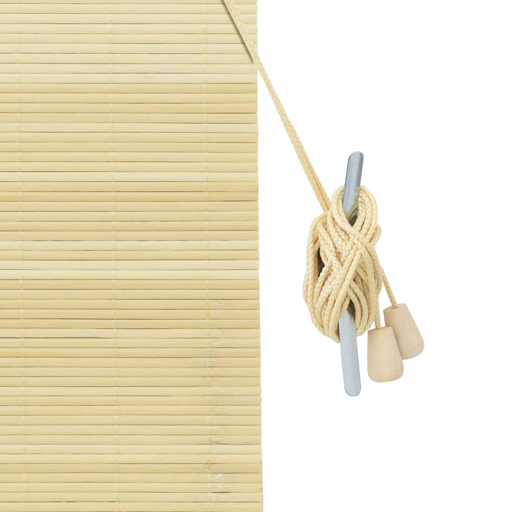 vidaXL Jaluzele și Rulouri pentru Fereastră cu perdele natural Bambus vidaXL Jaluzele și Rulouri pentru Fereastră cu perdele natural Bambus
