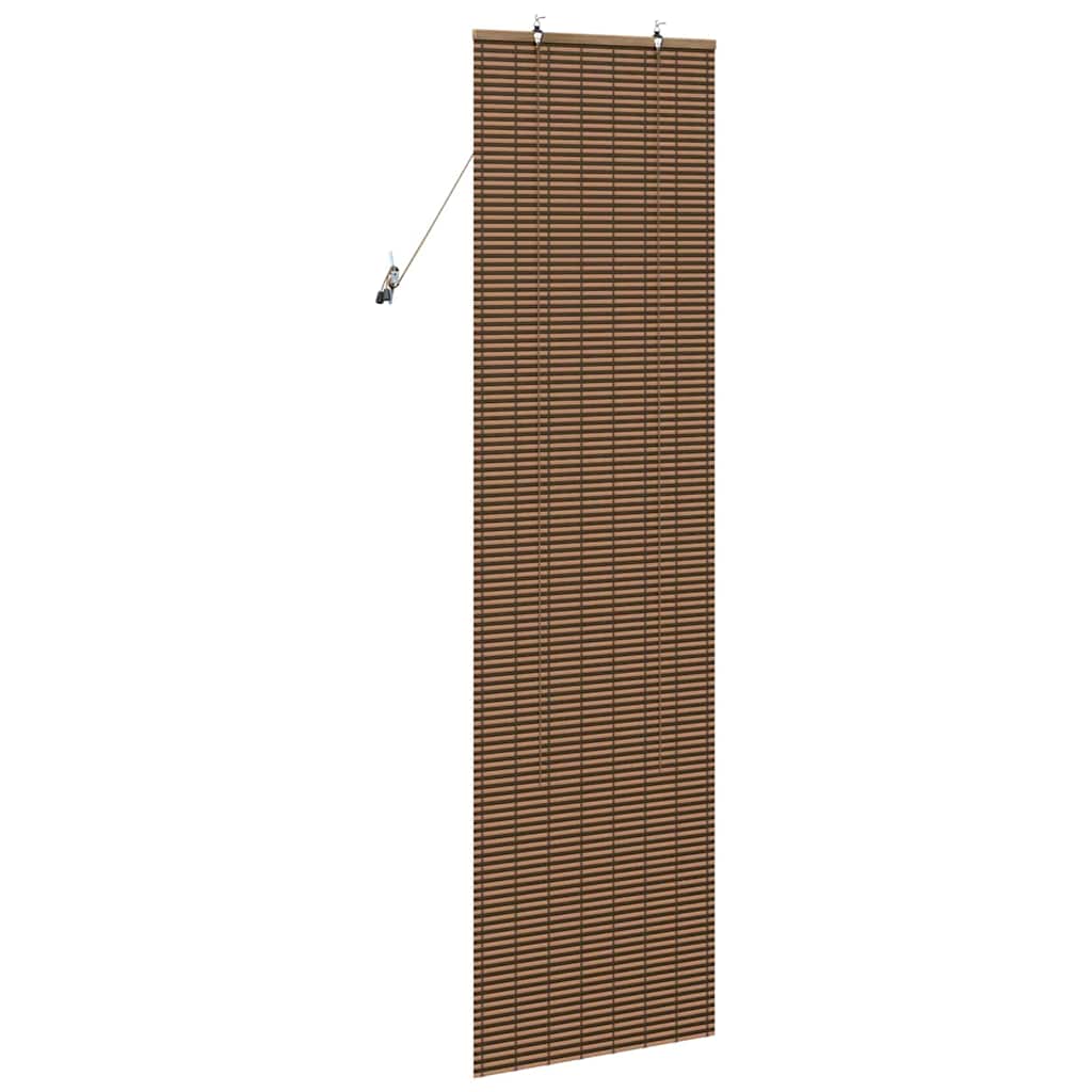 vidaXL Jaluzea pentru Fereastră cu perdele Maro 60 x 220 cm Bambus