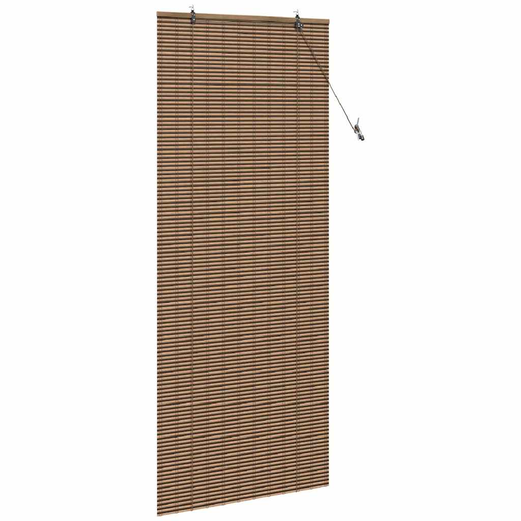 vidaXL Jaluzea pentru Fereastră cu perdele Maro 80 x 220 cm Bambus