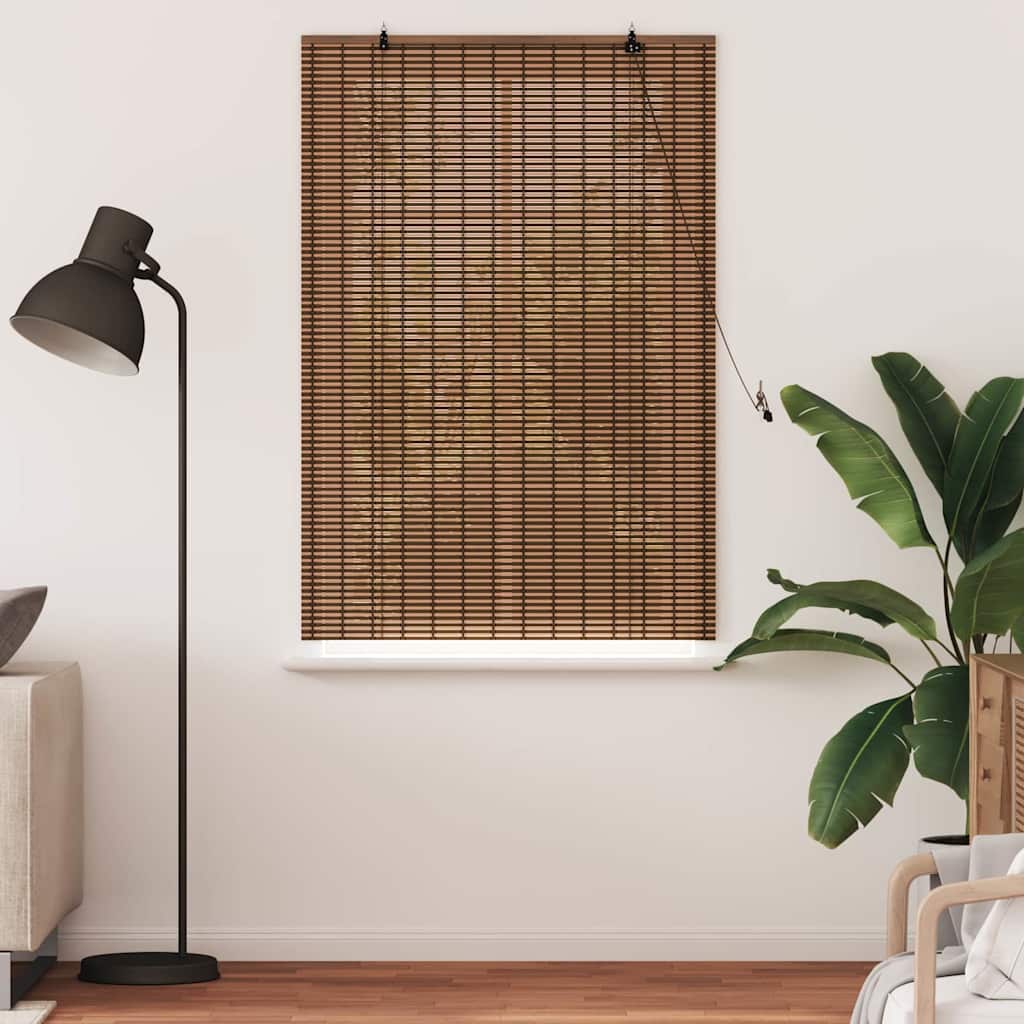 vidaXL Jaluzea pentru Fereastră cu perdele Maro 100 x 160 cm Bambus vidaXL Jaluzea pentru Fereastră cu perdele Maro 100 x 160 cm Bambus