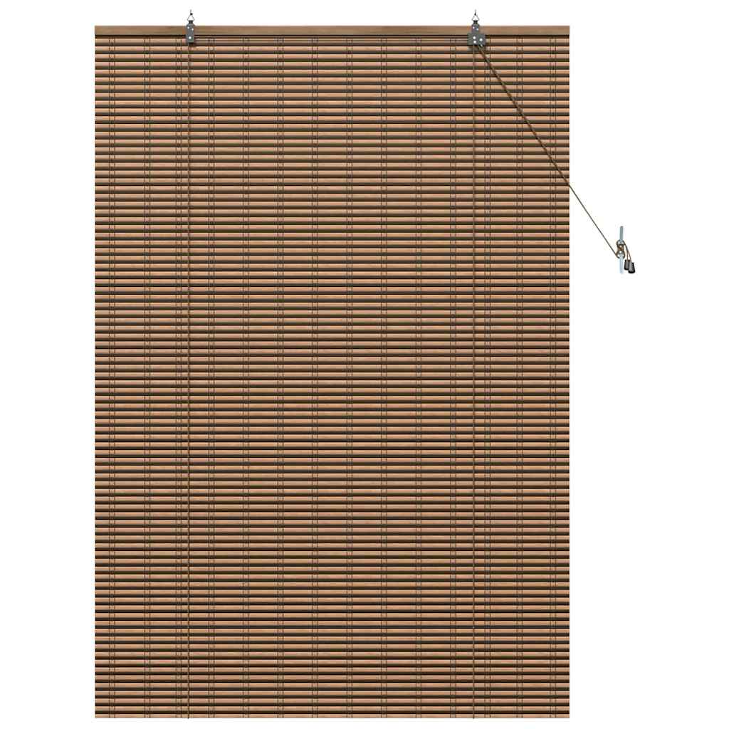 vidaXL Jaluzea pentru Fereastră cu perdele Maro 110 x 160 cm Bambus
