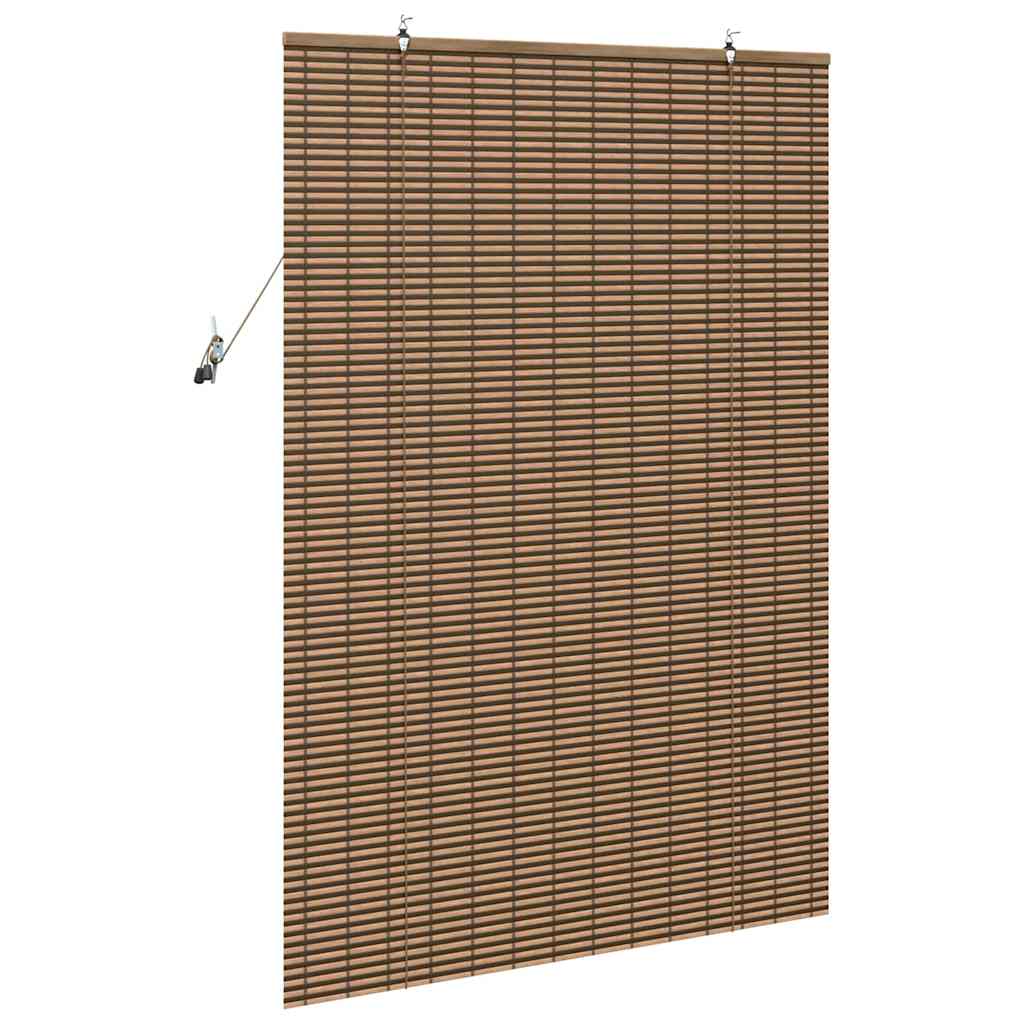 vidaXL Jaluzea pentru Fereastră cu perdele Maro 110 x 160 cm Bambus