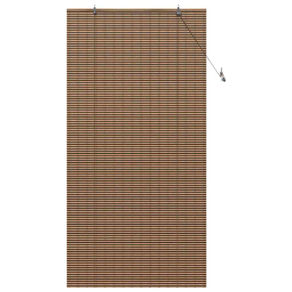vidaXL Jaluzea pentru Fereastră cu perdele Maro 120 x 220 cm Bambus