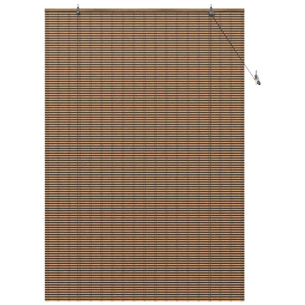 vidaXL Jaluzea pentru Fereastră cu perdele Maro 140 x 220 cm Bambus