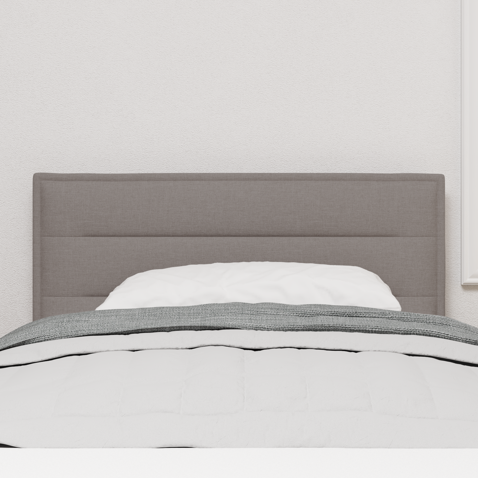 vidaXL Tăblie cap cu headboard Gri taupe 80 cm Piele artificială