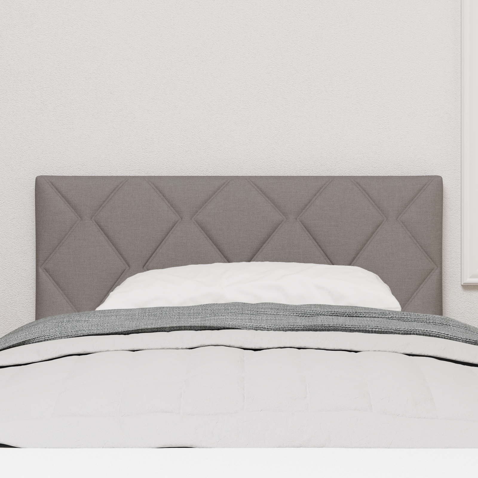 vidaXL Tăblie cap cu headboard Gri taupe 100 cm Piele artificială