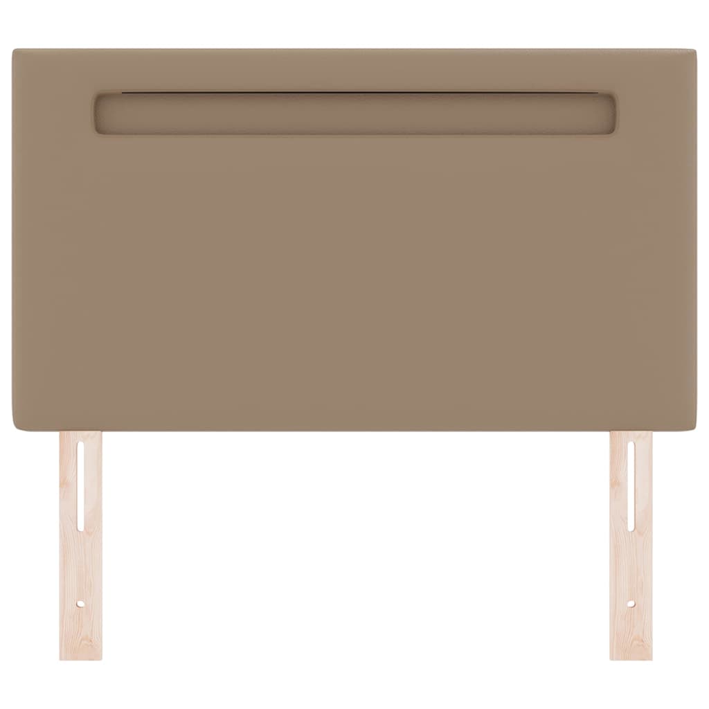 vidaXL Tăblie cap Pe perete cu headboard Manual Cappuccino 90 cm PVC